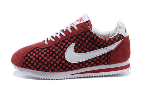 Nike Cortez 2013 Chaussures Femme La Nike Cortez Blanche 2013 Weave Black Red White